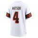 Men's Cleveland Browns Deshaun Watson Nike White Alternate Game Jersey