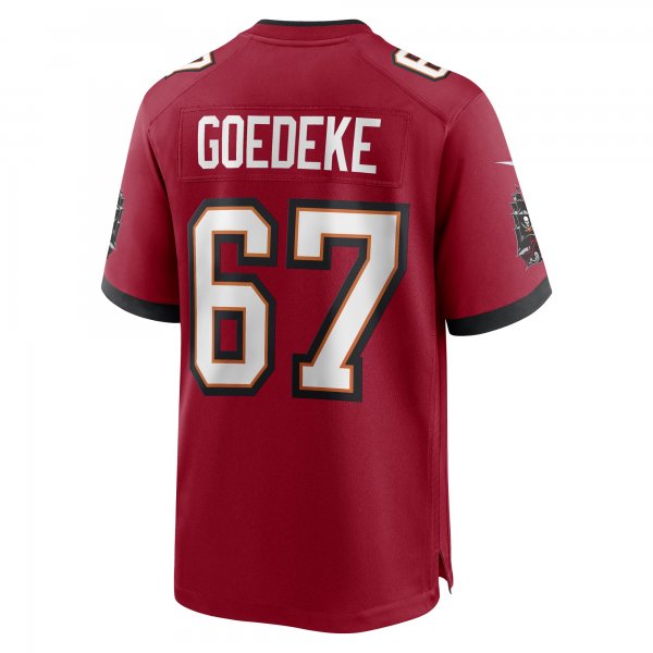 Men's Tampa Bay Buccaneers Luke Goedeke Nike Red Game Player Jersey