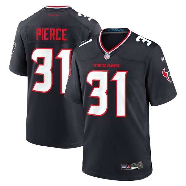 Men's Houston Texans #31 Dameon PierceNike Navy Limited Jersey