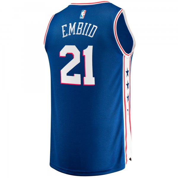 Men's Philadelphia 76ers Joel Embiid Fanatics Royal Big & Tall Fast Break Player Jersey - Icon Edition