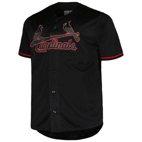 Men's St. Louis Cardinals Profile Big & Tall Blackout Replica Jersey