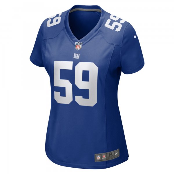 Women's New York Giants Casey Kreiter Nike Royal Team Game Jersey