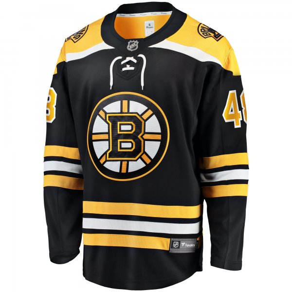 Men's Boston Bruins Matt Grzelcyk Fanatics Black Team Home Breakaway Player Jersey