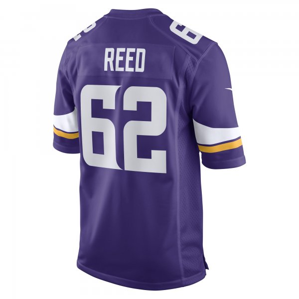 Men's Minnesota Vikings Chris Reed Nike Purple Game Player Jersey