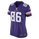 Women's Minnesota Vikings Johnny Mundt Nike Purple Game Player Jersey