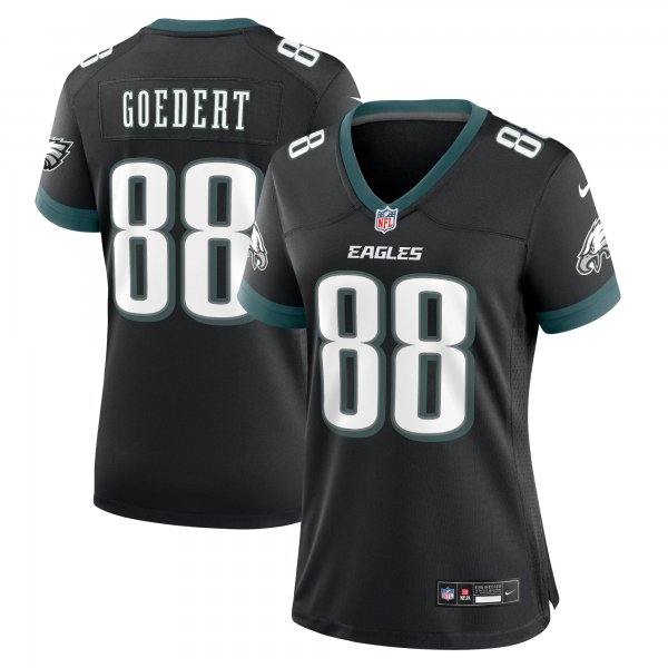 Women's Philadelphia Eagles Dallas Goedert Nike Black Alternate Game Jersey