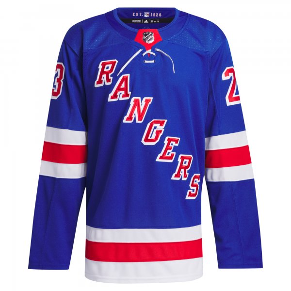 Men's New York Rangers Adam Fox adidas Blue Home Primegreen Pro Player Jersey