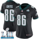 Women's Nike NFL Philadelphia Eagles #86 Zach Ertz Limited Alternate Black Vapor Untouchable Super Bowl LII Jersey