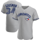 Men's Toronto Blue Jays #34 Kevin Gausman White Home Cooperstown Collection MLB Jersey