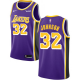 Men's Los Angeles Lakers #32 Magic Johnson Purple Swingman Statement Edition NBA Jersey