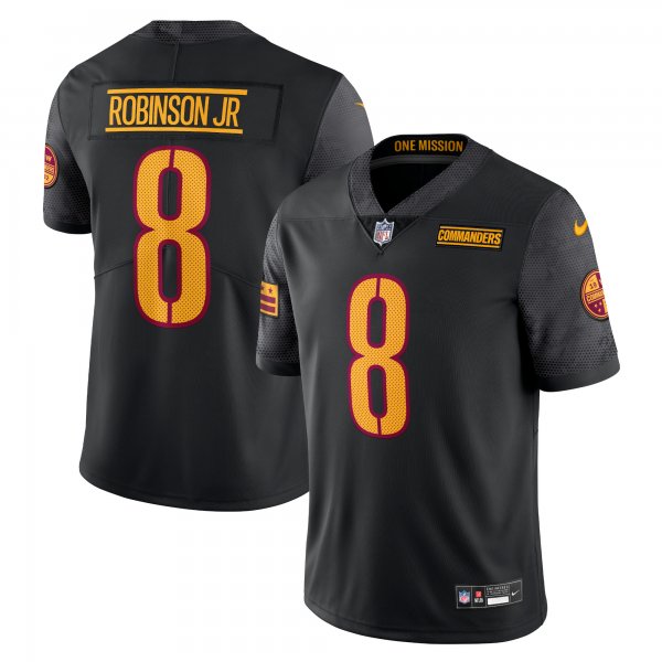 Men's Washington Commanders Brian Robinson Jr. Nike Black  Vapor Untouchable Limited Jersey