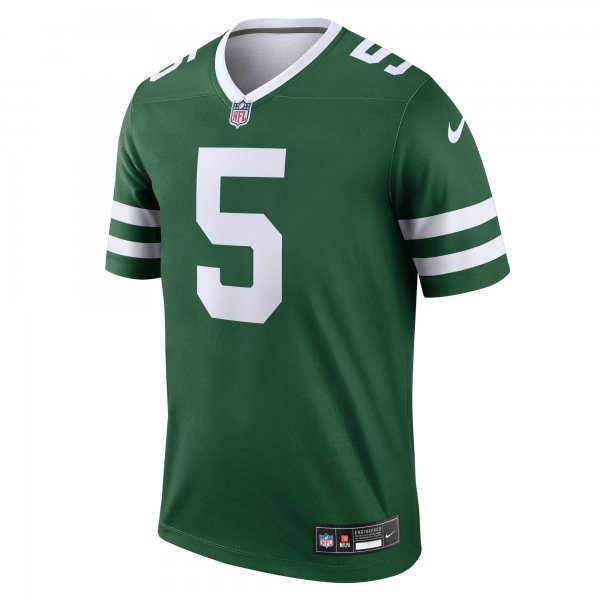 Men's New York Jets Garrett Wilson Nike Legacy Green Legend Jersey