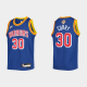 Youth Golden State Warriors 2022 NBA Finals #30 Stephen Curry Royal Classic Jersey