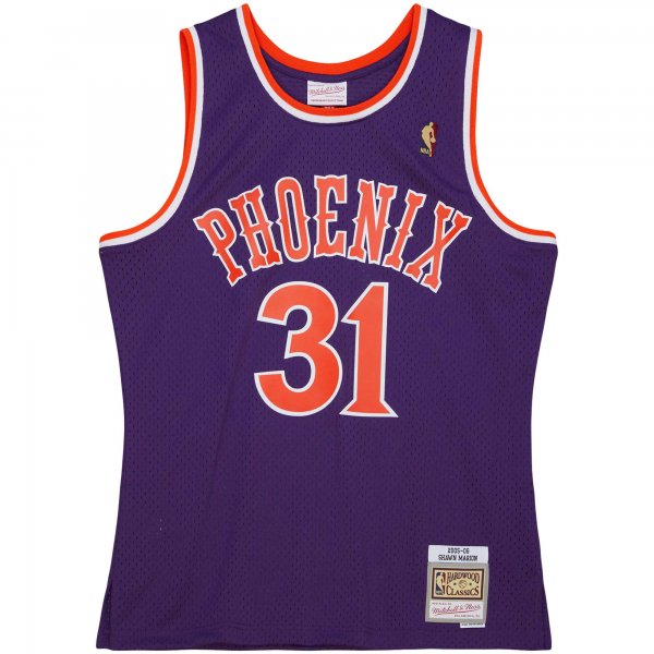 Men's Phoenix Suns Shawn Marion Mitchell & Ness Purple 2001/02 Hardwood Classics Swingman Jersey