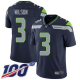 Seattle Seahawks #3 Russell Wilson Steel Blue Team Color Men's Stitched NFL 100th Season Vapor Limited Jersey