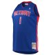 Men's Detroit Pistons Chauncey Billups Mitchell & Ness Blue 2003/04 Big & Tall Hardwood Classics Swingman Jersey