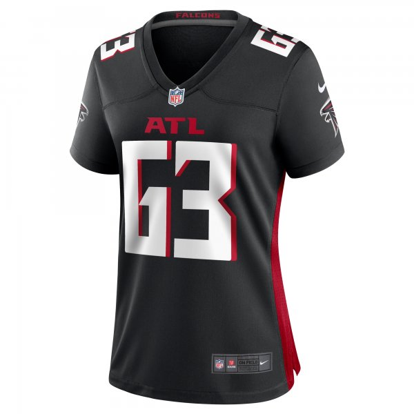 Women's Atlanta Falcons Chris Lindstrom Nike  Black Team Game Jersey