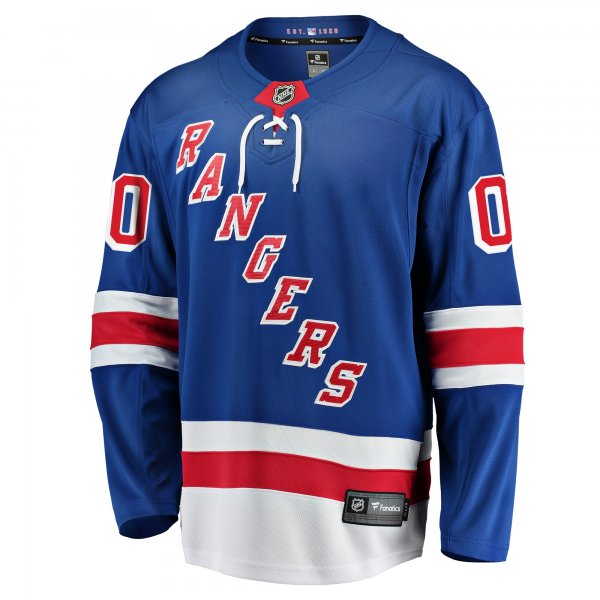 Men's New York Rangers Fanatics Blue Home Breakaway Custom Jersey