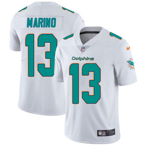 Nike Miami Dolphins #13 Dan Marino White Youth Stitched NFL Vapor Untouchable Limited Jersey