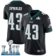 Men's Nike NFL Philadelphia Eagles #43 Darren Sproles Limited Alternate Black Vapor Untouchable Super Bowl LII Jersey