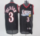 Philadelphia 76ers #3 Allen Iverson Black Stitched Youth NBA Jersey