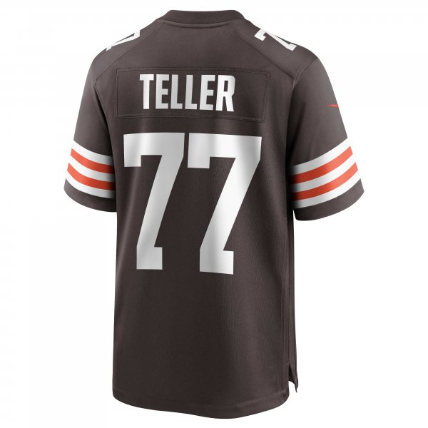 Men's Cleveland Browns Wyatt Teller Nike Brown Game Jersey