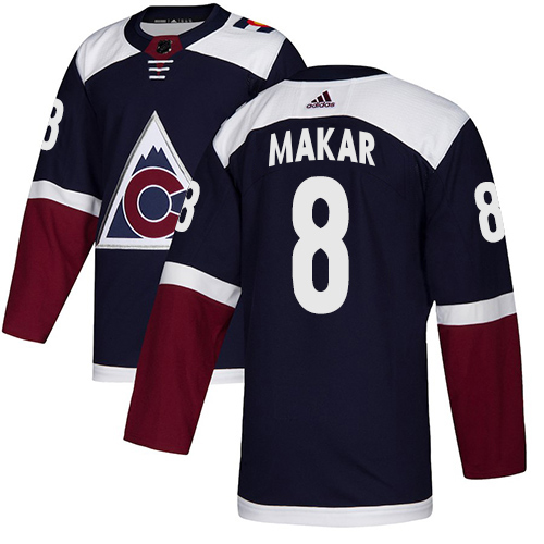 Men's Adidas Colorado Avalanche #8 Cale Makar Navy NHL Jersey