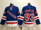 Men's New York Rangers #93 Mika Zibanejad Adidas Ice Blue NHL Jersey