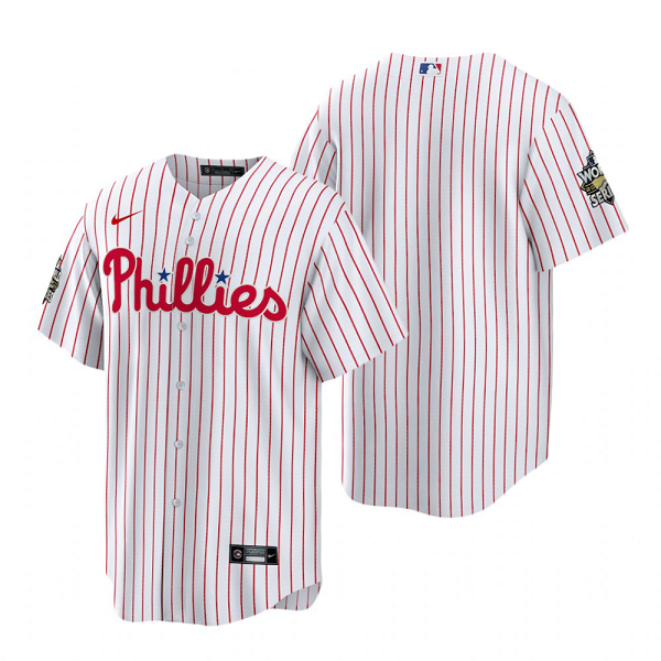 Men's Philadelphia Phillies White 2022 World Series Cool Base Jersey