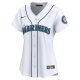 Women's Seattle Mariners Nike White #1 Mom Home Limited Jersey