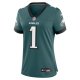 Women's Philadelphia Eagles Nike Midnight Green #1 Mom Game Jersey