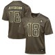 Youth #18 Justin Jefferson Minnesota Vikings Nike 2025 Salute to Service Game Olive Jersey