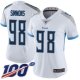 Women's Tennessee Titans #98 Jeffery Simmons WhiteStitched NFL 100th Season Vapor Limited Jersey