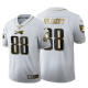 Philadelphia Eagles Dallas Goedert #88 White 100th Season Vapor Limited Golden Edition Jersey