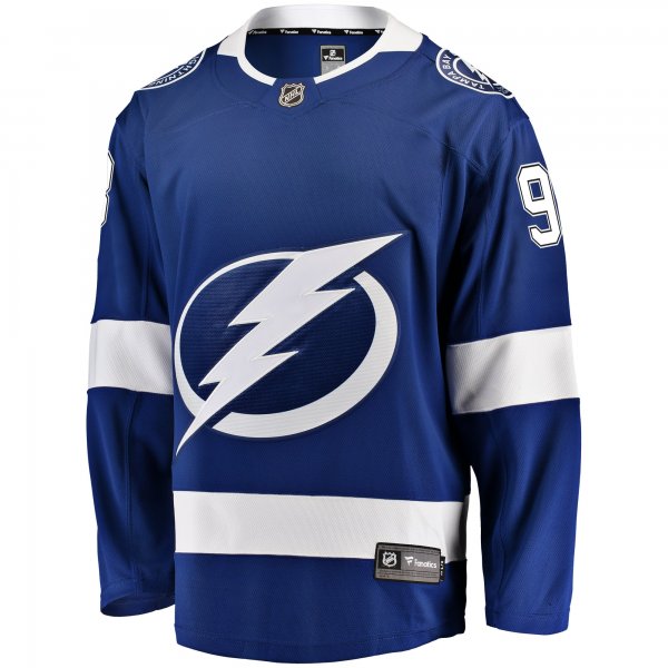 Men's Tampa Bay Lightning Mikhail Sergachev Fanatics Blue Home Breakaway Player Jersey