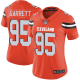 Nike Cleveland Browns #95 Myles Garrett Orange Alternate Women's Stitched NFL Vapor Untouchable Limited Jersey