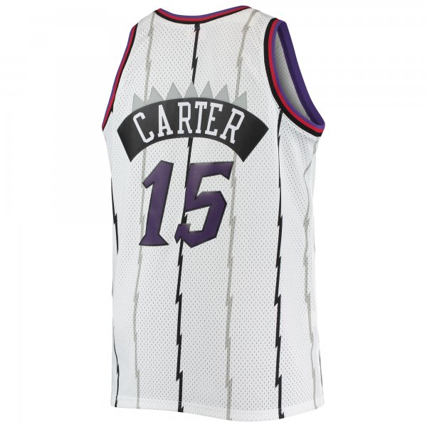 Men's Toronto Raptors Vince Carter Mitchell & Ness White 1998/99 Big & Tall Hardwood Classics Swingman Jersey