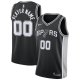 Men's San Antonio Spurs Nike Black Swingman Custom Jersey - Icon Edition