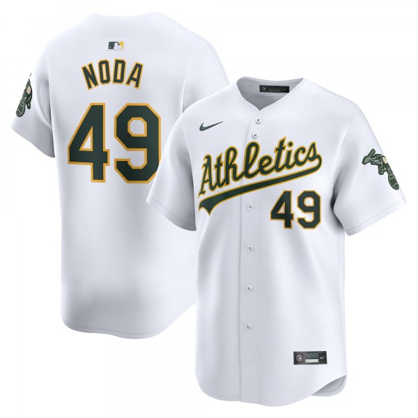 Men's Oakland Athletics Ryan Noda Nike White Home Limited Player Jersey