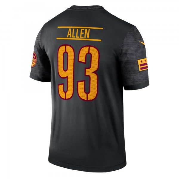 Men's Washington Commanders Jonathan Allen Nike Black Alternate Legend Jersey