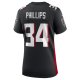 Women's Atlanta Falcons Clark Phillips III Nike  Black Team Game Jersey