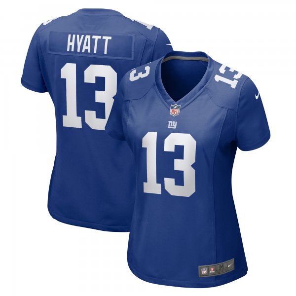 Women's New York Giants Jalin Hyatt Nike  Royal Team Game Jersey