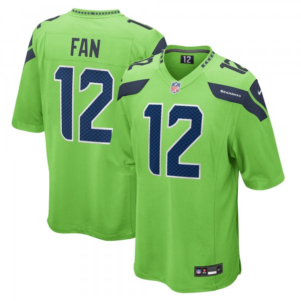 Men's Seattle Seahawks 12s Nike Neon Green  Game Jersey