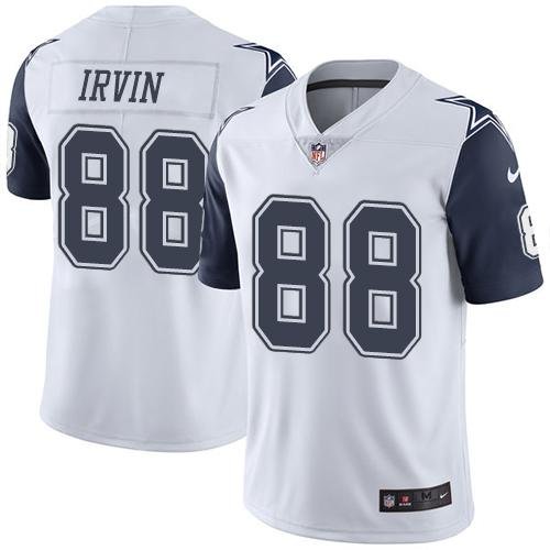 Nike Dallas Cowboys #88 Michael Irvin White Youth Stitched NFL Limited New Color Rush Jersey