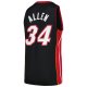 Men's Miami Heat Ray Allen Mitchell & Ness Black  2012/13 Hardwood Classics Swingman Jersey