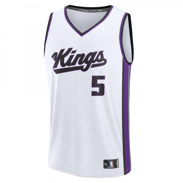 Men's Sacramento Kings De'Aaron Fox Fanatics White Fast Break Replica Player Jersey - Association Edition