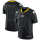 Green Bay Packers #17 Davante Adams Lights Out Black Men's Stitched NFL Limited Rush Jersey