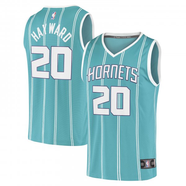 Men's Charlotte Hornets Gordon Hayward Fanatics Teal Fast Break Replica Jersey - Icon Edition