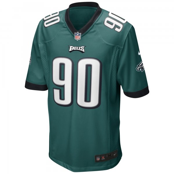 Men's Philadelphia Eagles Mike Golic Nike Midnight Green Game Retired Player Jersey