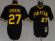 Mitchell And Ness Pittsburgh Pirates #27 Kent Tekulve Stitched Black Throwback MLB Jersey